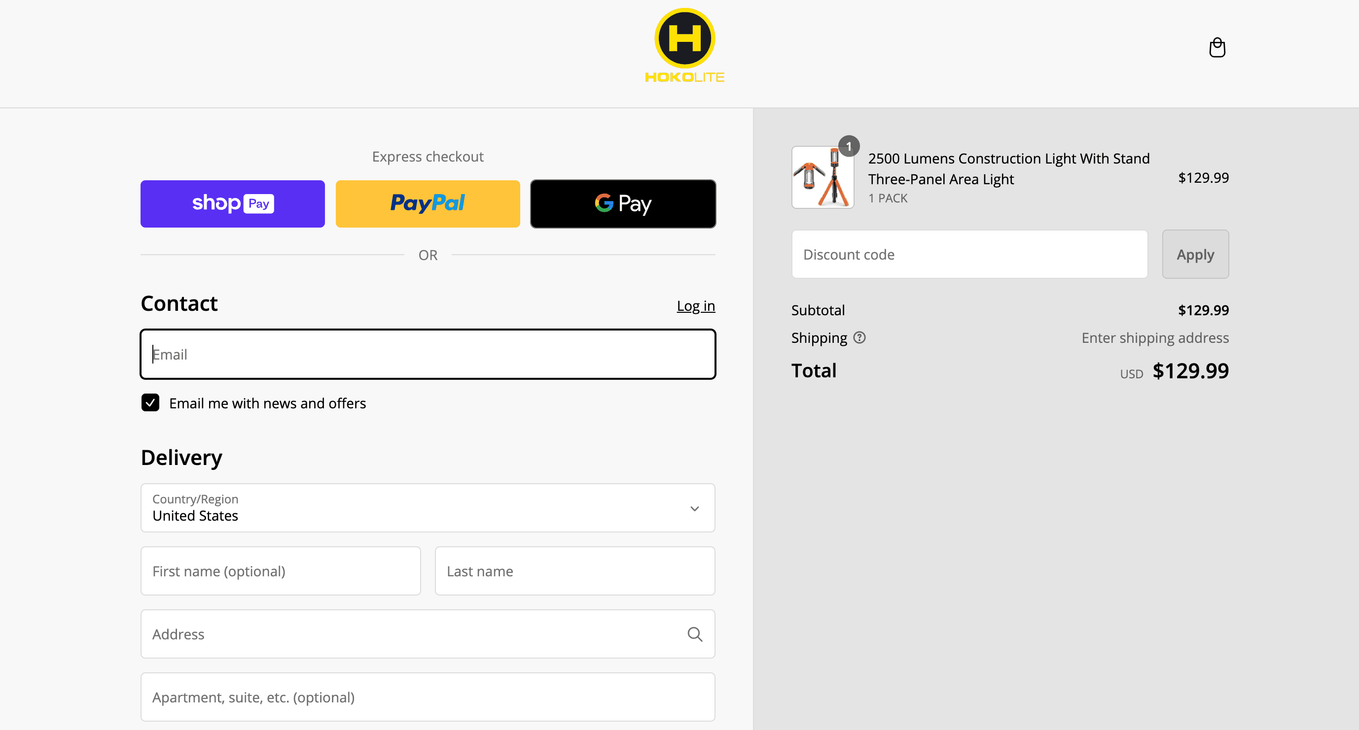 How to apply Hokolite coupon code